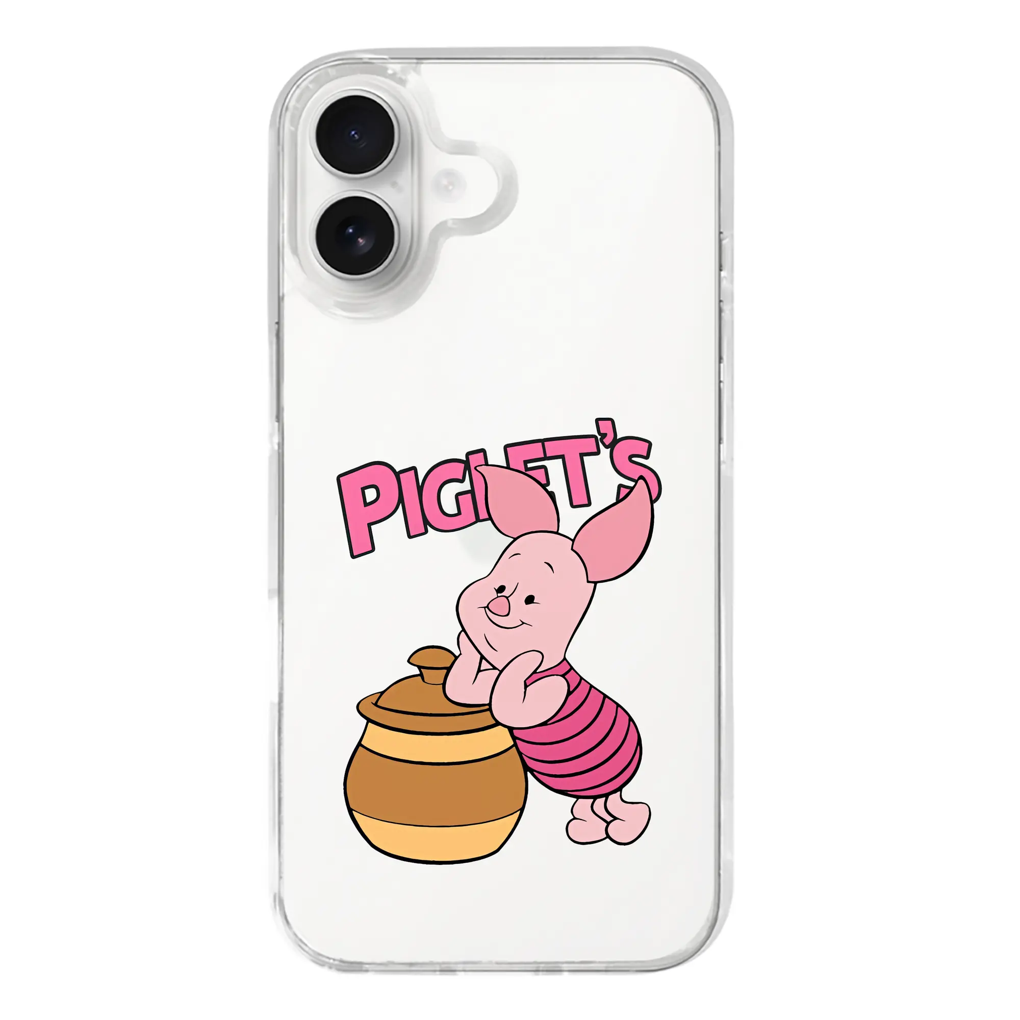 プーさん グッズ ピグレット - iPhone 17シリーズ 透明スマホケース – 薄型・耐衝撃・精密フィット保護カバー